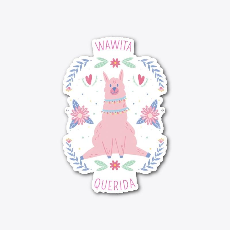 Wawita Querida - Cute pink baby llama